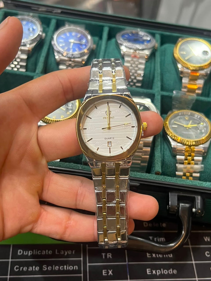 Men's Stainless Steel Quartz Wrist Watch - Blueㅤㅤㅤㅤㅤㅤㅤㅤㅤㅤㅤㅤㅤㅤㅤㅤㅤㅤㅤㅤㅤㅤㅤㅤㅤㅤㅤㅤ