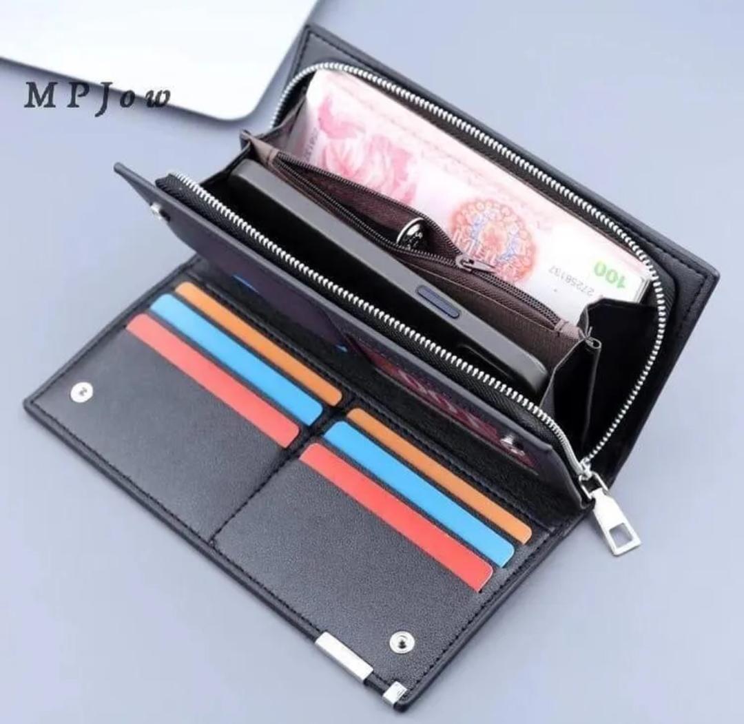 Balebaily Long Wallet Slim Multi Pocket PU Leather Design | Blackㅤㅤㅤㅤㅤㅤㅤㅤㅤㅤㅤㅤㅤㅤㅤㅤㅤㅤㅤㅤㅤ