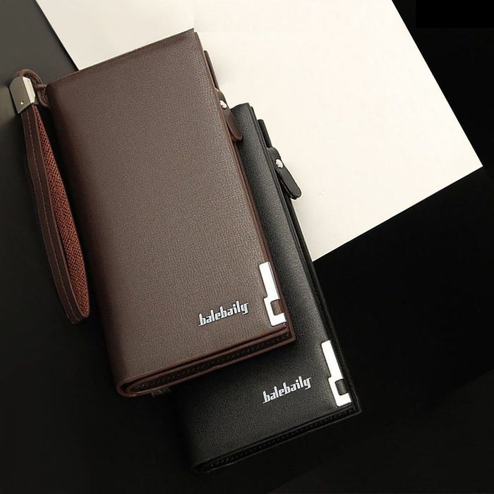 Balebaily Long Wallet Slim Multi Pocket PU Leather Design | Blackㅤㅤㅤㅤㅤㅤㅤㅤㅤㅤㅤㅤㅤㅤㅤㅤㅤㅤㅤㅤㅤ