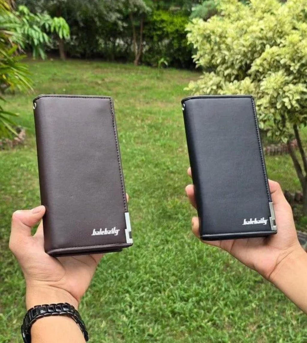 Balebaily Long Wallet Slim Multi Pocket PU Leather Design | Blackㅤㅤㅤㅤㅤㅤㅤㅤㅤㅤㅤㅤㅤㅤㅤㅤㅤㅤㅤㅤㅤ