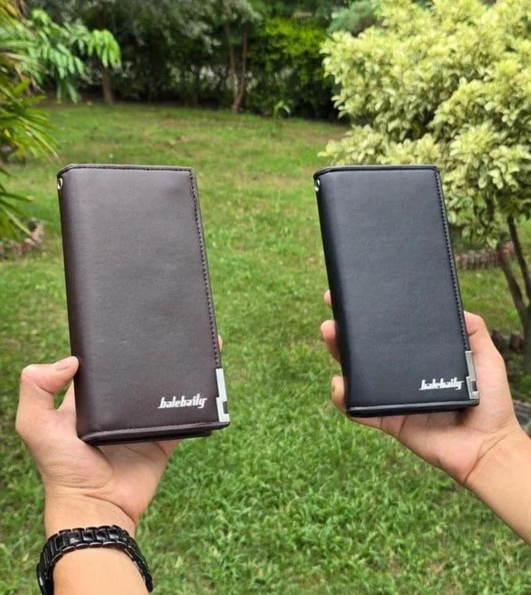 Balebaily Long Wallet Slim Multi Pocket PU Leather Design | Blackㅤㅤㅤㅤㅤㅤㅤㅤㅤㅤㅤㅤㅤㅤㅤㅤㅤㅤㅤㅤㅤ