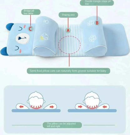 Adjustable Baby Sleeping Support Pillow Anti Roll Cushion And Neck Protection Infant Sleep Positioner | Random Colour