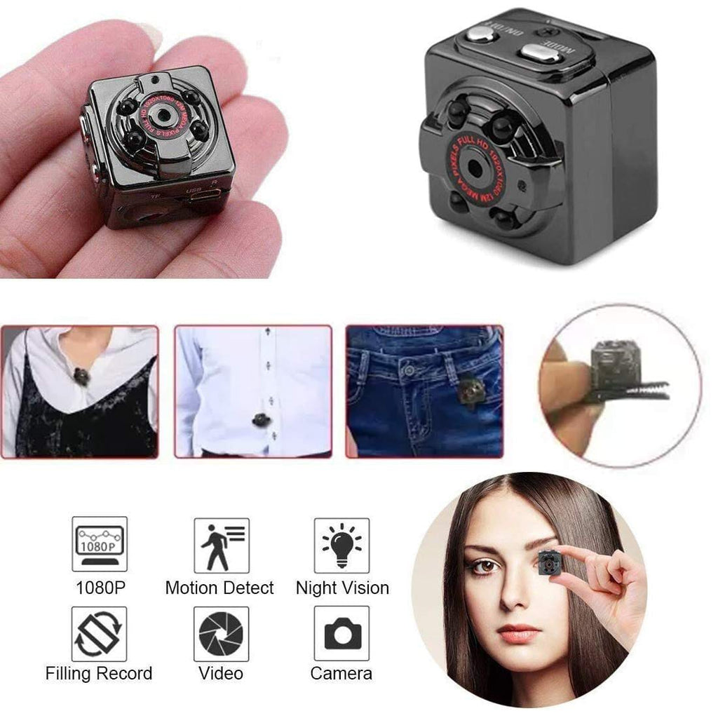 SQ8 Mini Hidden DV Camera 1080P Full HD Spy Camera & Car DVR - Electronic Product Designed For Recording And Daily Video Routine ~ Rechargeable