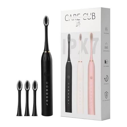 Rechargeable Electric Toothbrush With 2 Extra Heads | USB Charging Rechargeable Total Washable Electronic Whitening Teeth Brush for Oral Care