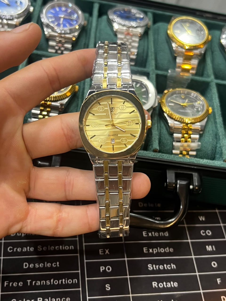 Men's Stainless Steel Quartz Wrist Watch - Blueㅤㅤㅤㅤㅤㅤㅤㅤㅤㅤㅤㅤㅤㅤㅤㅤㅤㅤㅤㅤㅤㅤㅤㅤㅤㅤㅤㅤ