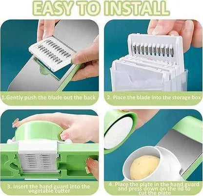 5in1 Vegetable Cutter Multifunctional Grater For Vegetables Slicers Shredders Peeler