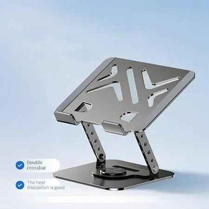 Adjustable Laptop Stand, Aluminum Foldable Laptop Stand with 360° Rotation, Height Adjustable, Portable and Convenient SG-19