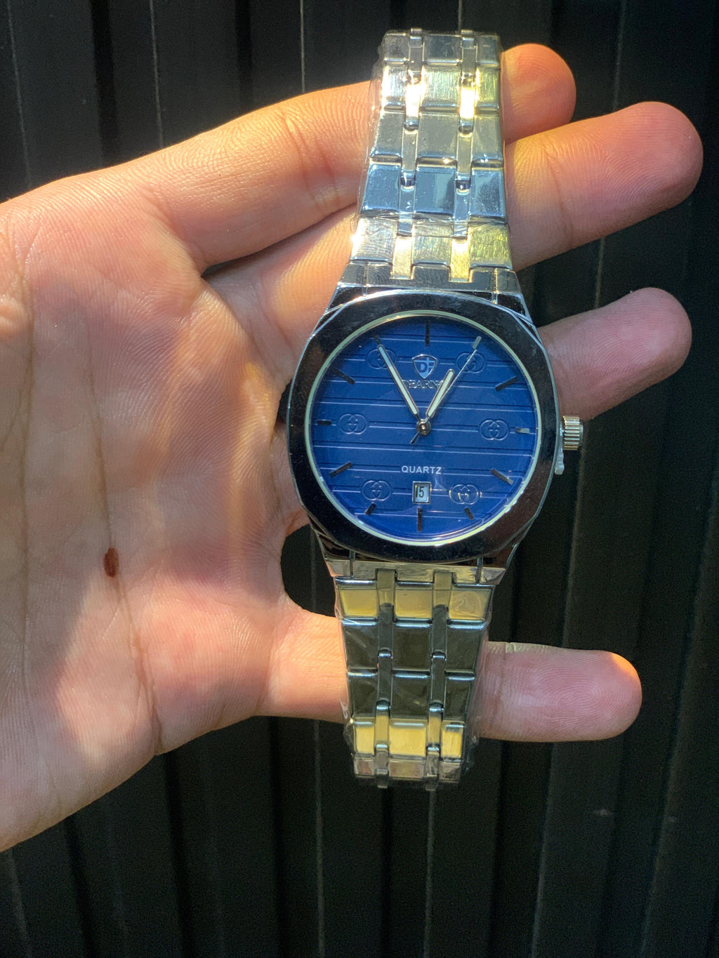 Men's Stainless Steel Quartz Wrist Watch - Blueㅤㅤㅤㅤㅤㅤㅤㅤㅤㅤㅤㅤㅤㅤㅤㅤㅤㅤㅤㅤㅤㅤㅤㅤㅤㅤㅤㅤ