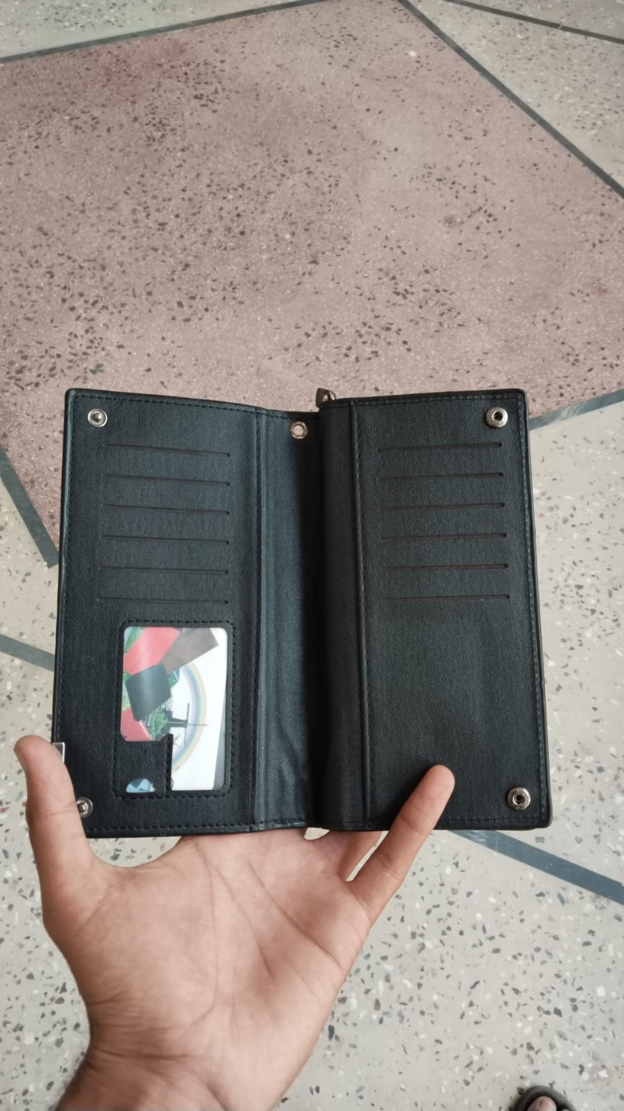 Balebaily Long Wallet Slim Multi Pocket PU Leather Design | Blackㅤㅤㅤㅤㅤㅤㅤㅤㅤㅤㅤㅤㅤㅤㅤㅤㅤㅤㅤㅤㅤ